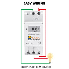 Mora 15A Weekly 7 Days Programmable Digital Timer Switch