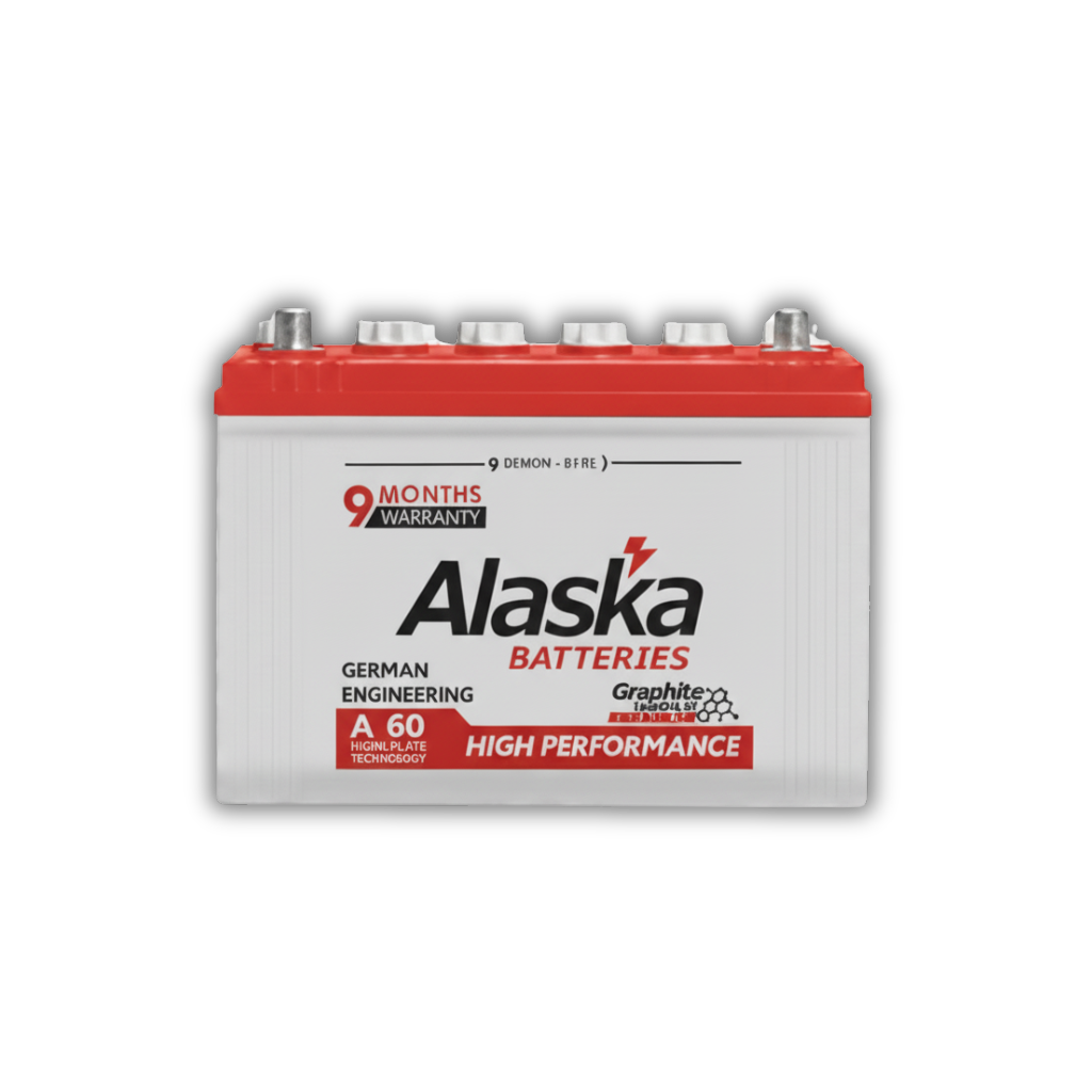 Alaska Battery 55AH 60AH 110AH  130AH High Performance Automotive & Solar Use Warranty 9 Months Replacement