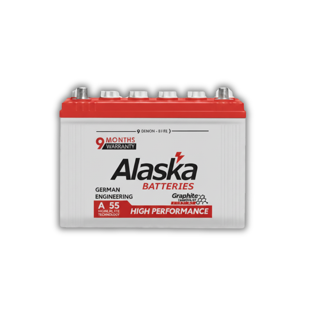 Alaska Battery 55AH 60AH 110AH  130AH High Performance Automotive & Solar Use Warranty 9 Months Replacement