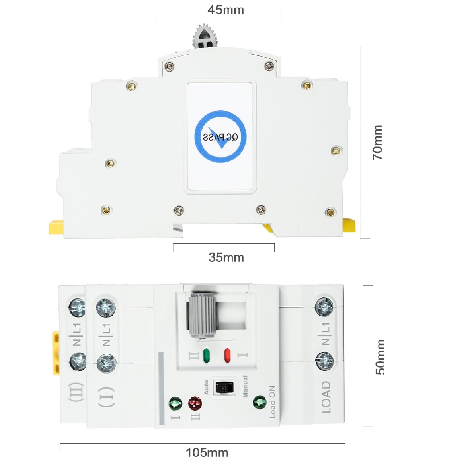 Mora AES-63A II  Single Phase 63A  Dual Power Automatic Transfer Switch ATS