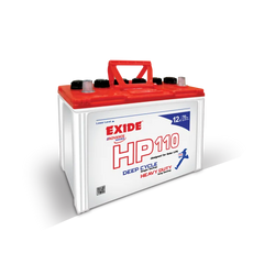 Exide Battery HP110 Deep Cycle Longer Backup Heavy Duty 12 Volts Specially Designed For Ups Inverter And Solar Battery  Without Acid  6 Months Brand Warranty