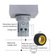 Mora Multi Function Digital Meter 6in1 AC 50-300V Voltmeter Ammeter LCD Display Voltage KWH Power Energy Meter