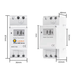 Mora 15A Weekly 7 Days Programmable Digital Timer Switch