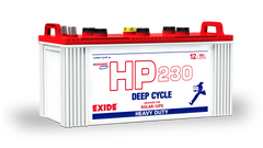 EXIDE HP230 Deep Cycle Lead Acid Unsealed UPS & Solar Battery Without Acid  6 Months Brand Warranty