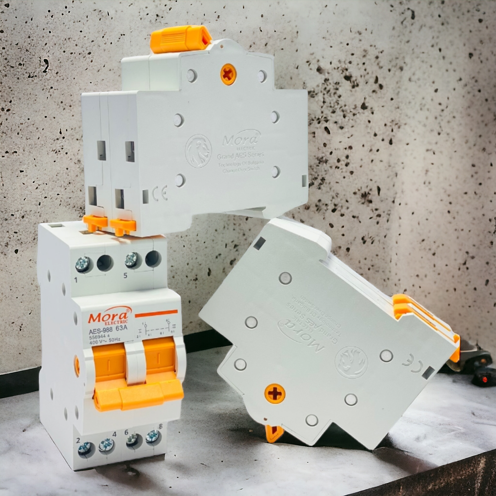Mora 2P 63A MTS Dual Power Manual Transfer Isolating Switch Interlock Circuit Breaker MORA breaker type Change Over copper