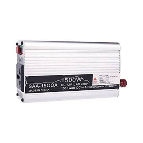 POWER INN Inverter 1500W DC TO AC 12V-230V Multiple safe protections Smart, light,and portable,designed for home use  ( Warranty not available)