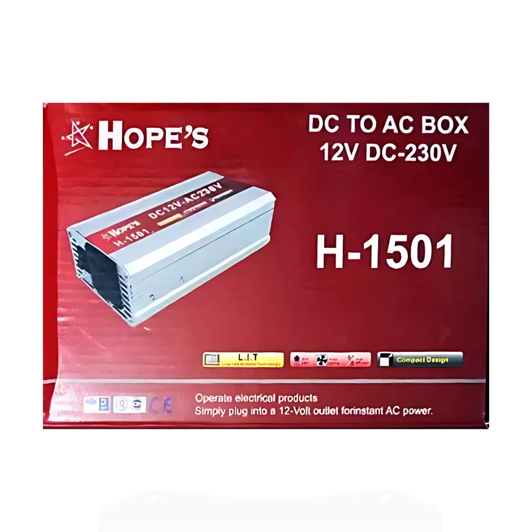 HOPE'S DC12V to AC230V Inverter Box – Model H+1501 Amp