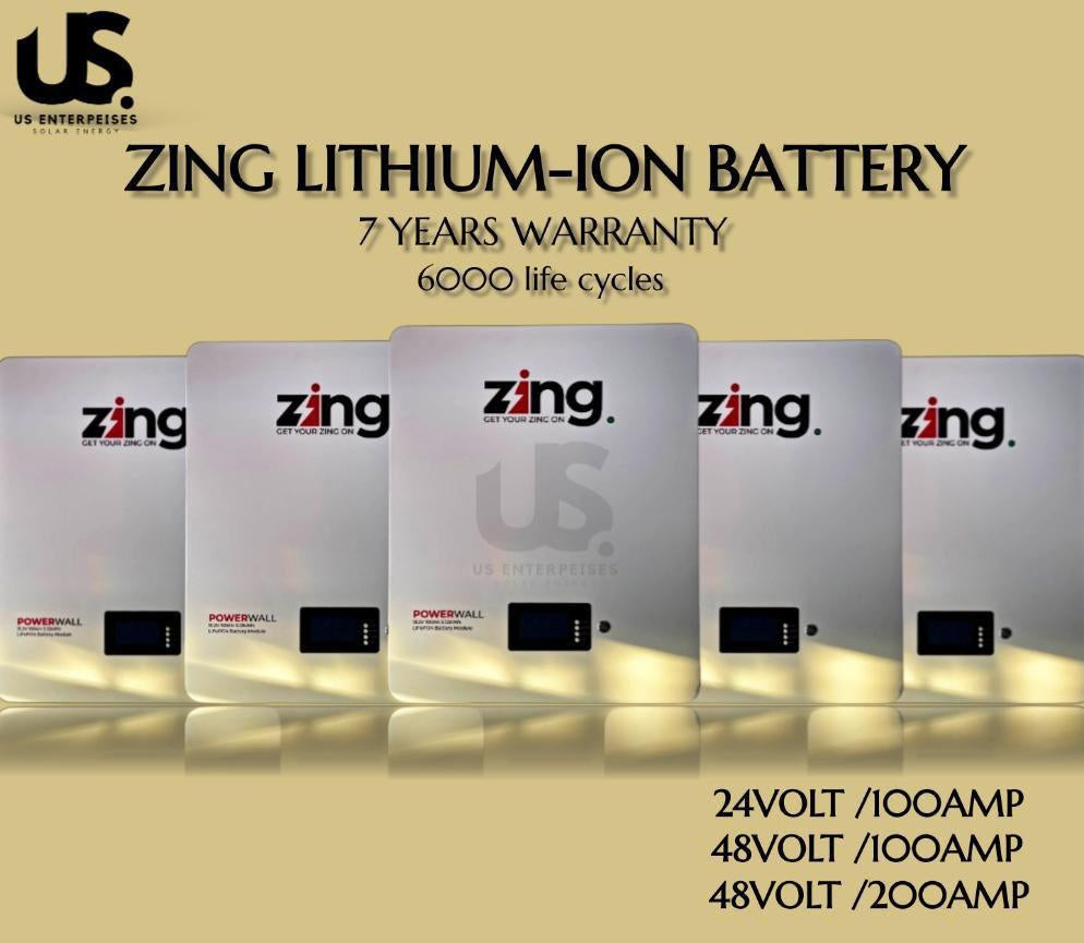 Zing Lithium Battery 48V 100Ah – Advanced Energy Storage for Reliable Performance