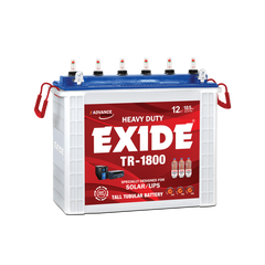 Exide Battery  TR 1800 185 AH 5 Plate Exide Battery Without Acid  6 Month Brand Warranty