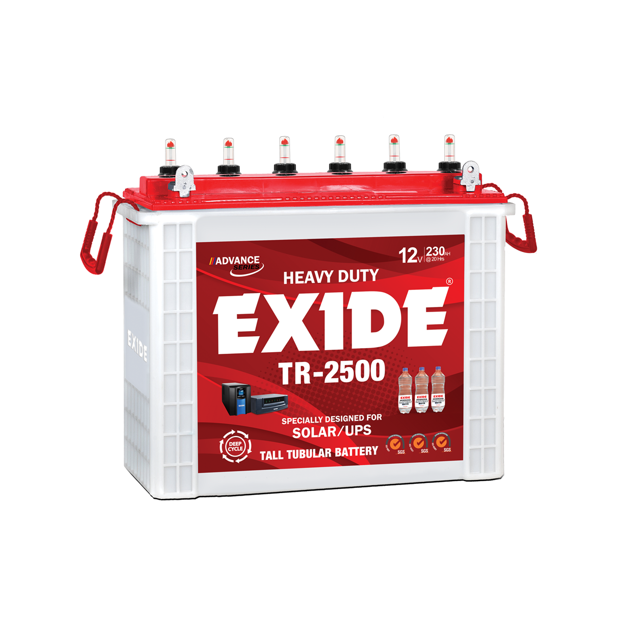 EXIDE TR-2500 Deep Cycle Lead Acid Unsealed Tubular UPS & Solar Battery  Without Acid 1 Year Brand Warranty