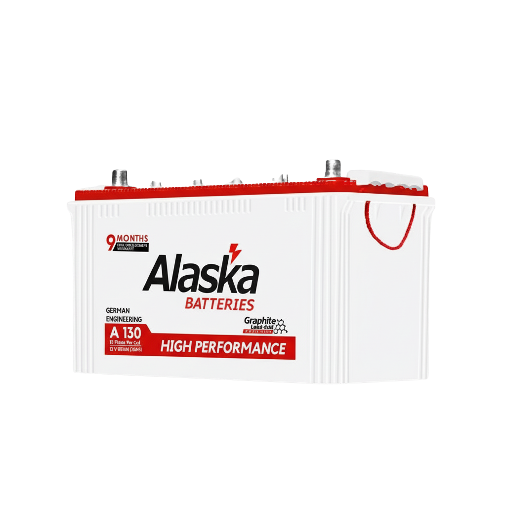 Alaska Battery 55AH 60AH 110AH  130AH High Performance Automotive & Solar Use Warranty 9 Months Replacement