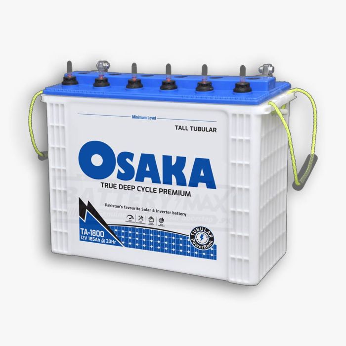 Osaka TA-1800 Deep Cycle Lead Acid Unsealed Tubular UPS & Solar Battery