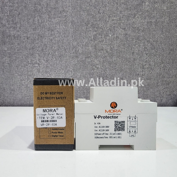 Mora 40A Volt Protector for High and Low Voltages by MORA Bulgaria with time delay function.